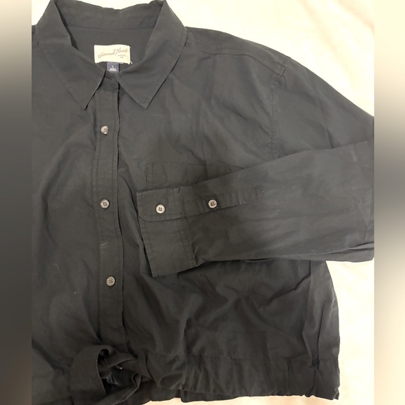 Universal Thread Black Casual Button Down crop jacket size-L - Picture 2 of 4